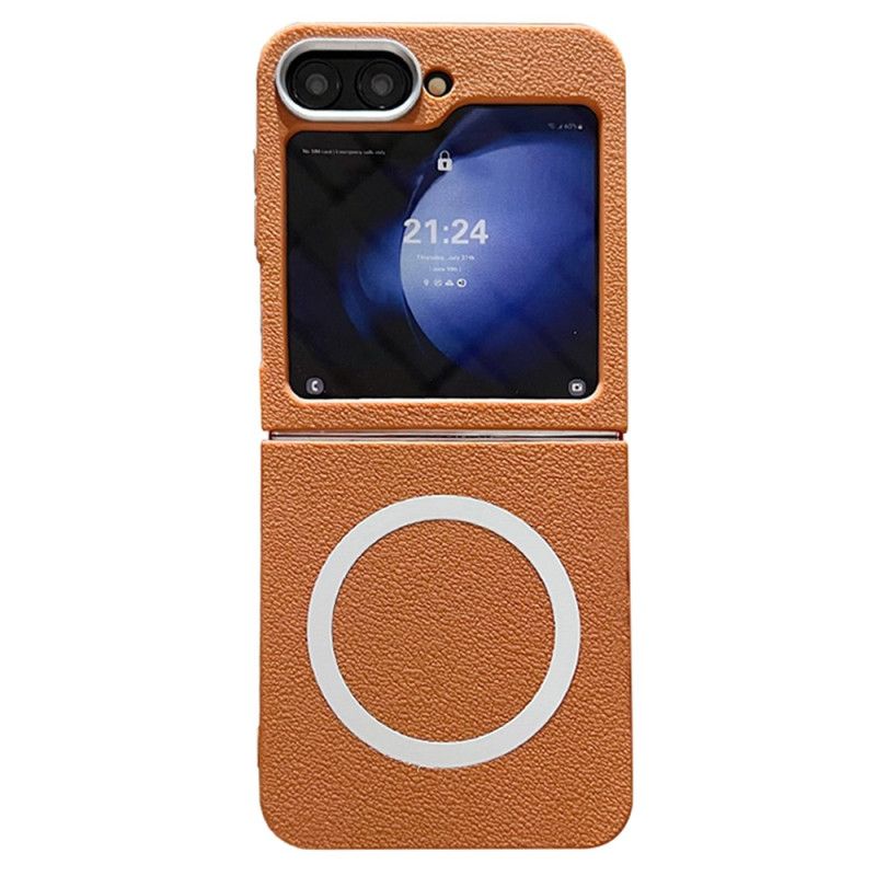 Cover Til Samsung Galaxy Z Flip 7 Fe Lædertekstur