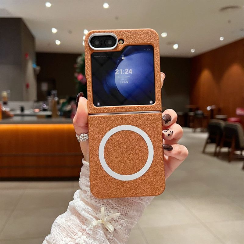 Cover Til Samsung Galaxy Z Flip 7 Fe Lædertekstur