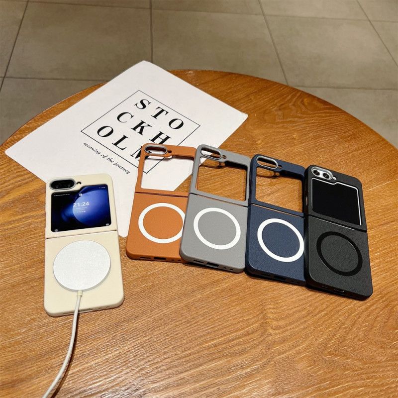 Cover Til Samsung Galaxy Z Flip 7 Fe Lædertekstur