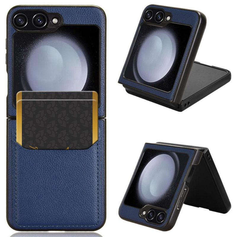 Cover Til Samsung Galaxy Z Flip 7 Fe Litchi-tekstur Kortholder