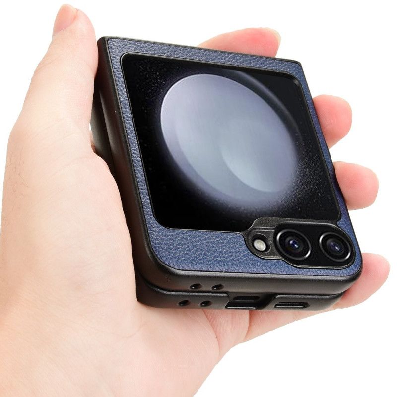 Cover Til Samsung Galaxy Z Flip 7 Fe Litchi-tekstur Kortholder