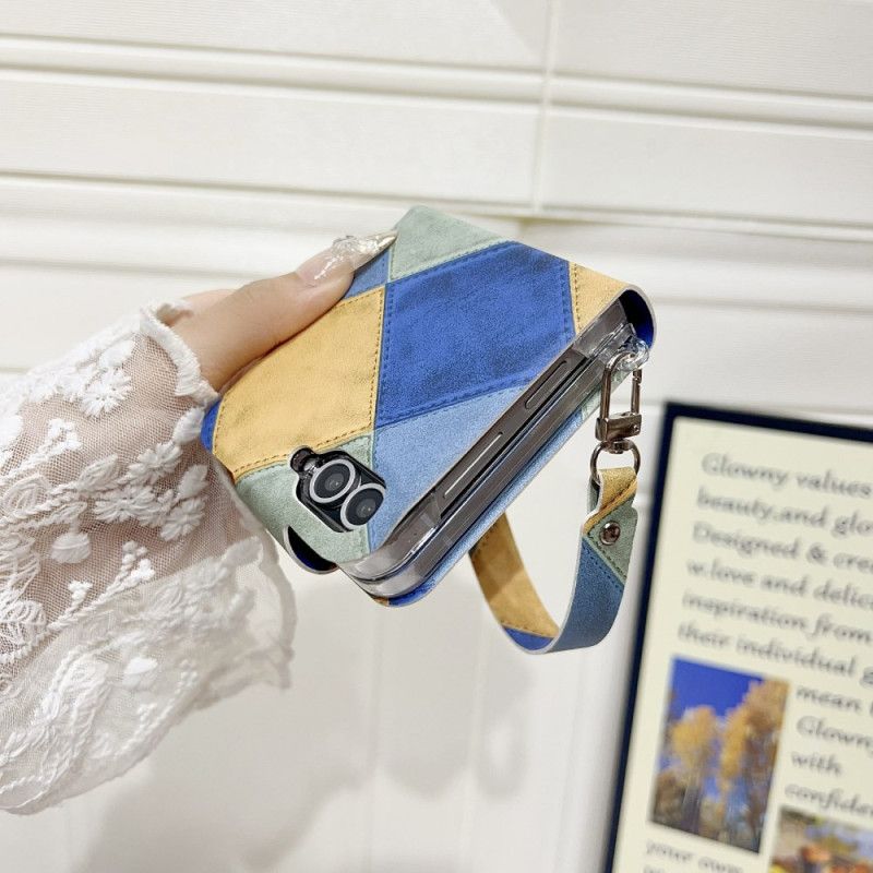 Cover Til Samsung Galaxy Z Flip 7 Fe Retro Med Kattepotelås