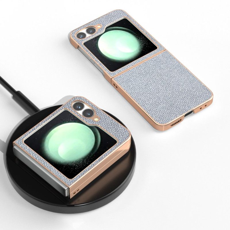 Cover Til Samsung Galaxy Z Flip 7 Fe Rhinstenstekstur