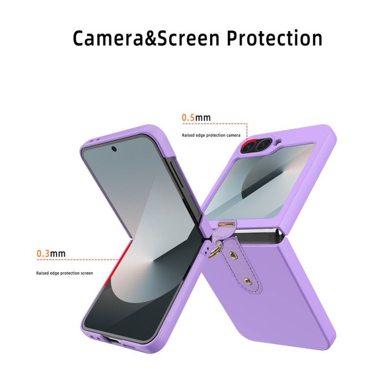 Cover Til Samsung Galaxy Z Flip 7 Fe Ringholder Og Beskyttelsesfilm