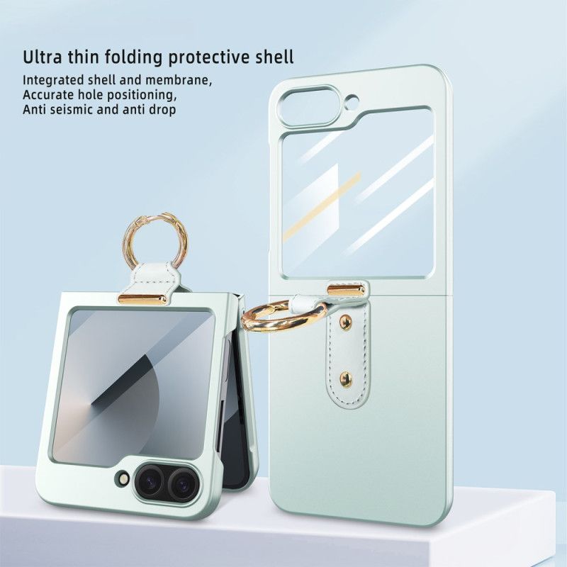 Cover Til Samsung Galaxy Z Flip 7 Fe Ringholder Og Beskyttelsesfilm