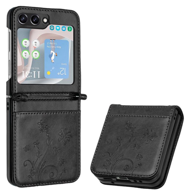 Cover Til Samsung Galaxy Z Flip 7 Fe Sommerfugle Og Blomster