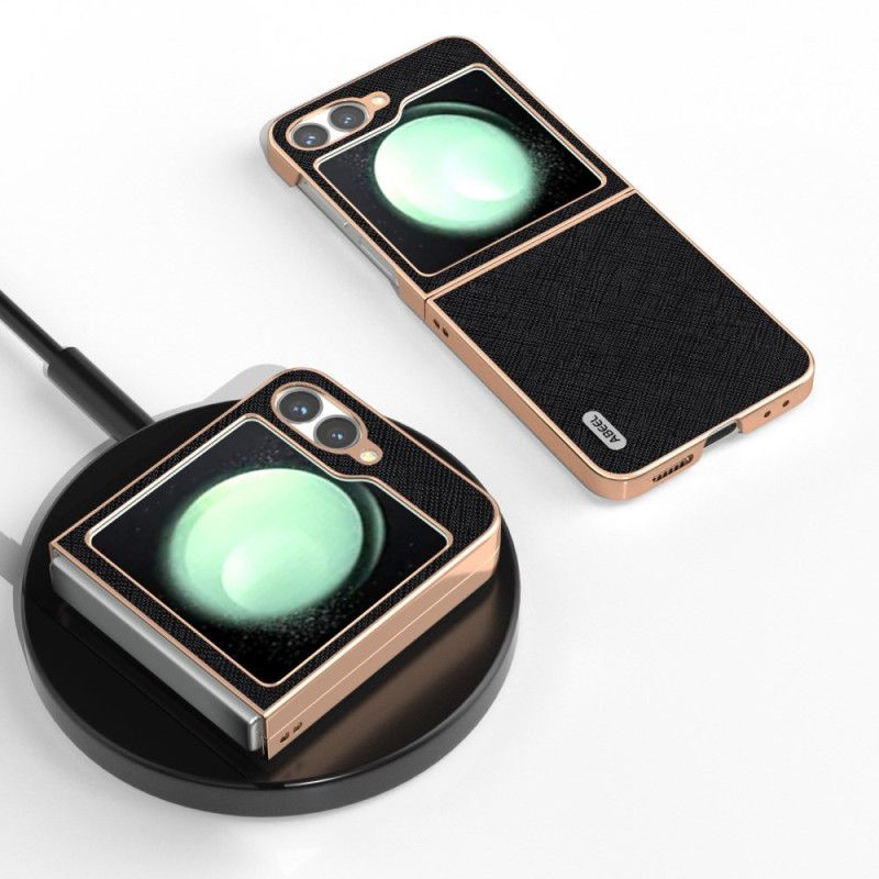 Cover Til Samsung Galaxy Z Flip 7 Fe Tekstureret Læder