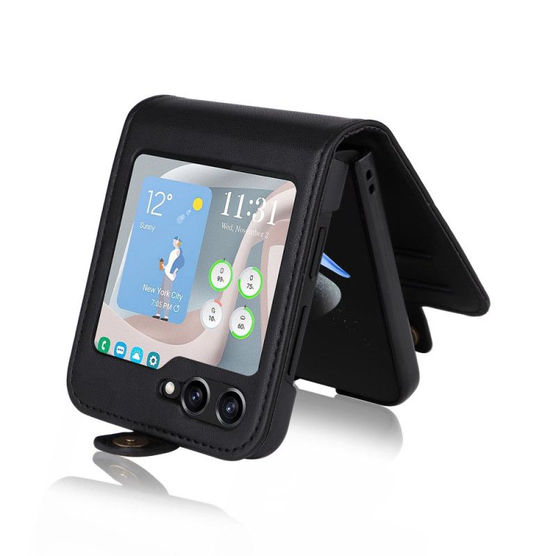 Etui Samsung Galaxy Z Flip 7 Fe Kortholder Og Lås