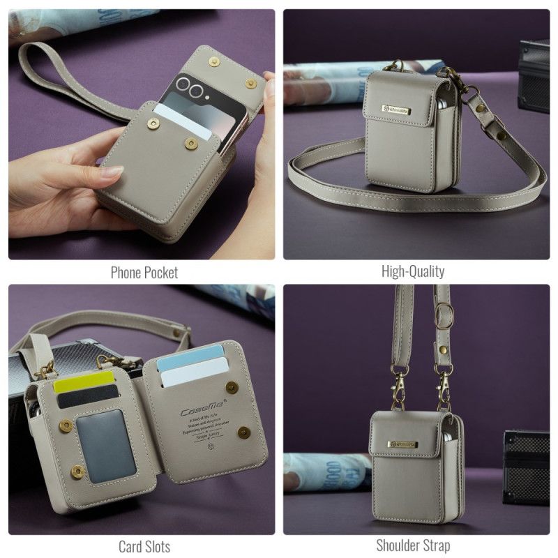 Etui Til Samsung Galaxy Z Flip 7 Fe Rfid-pung Med Skulderrem