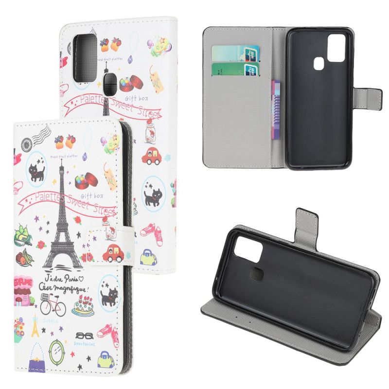Flip Cover Honor 9X Lite Mobilcover Jeg Elsker Paris