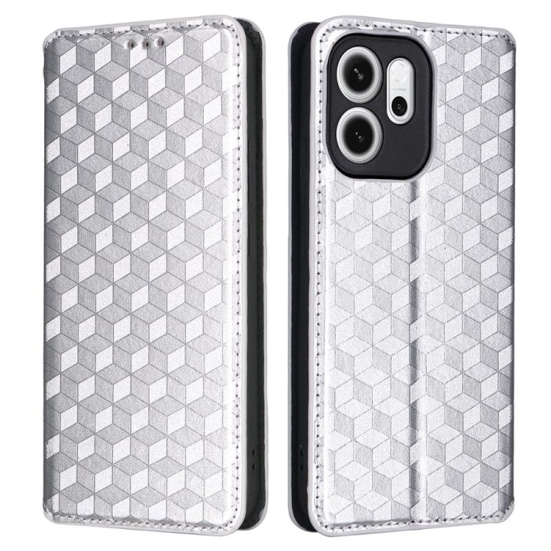 Flip Cover Oppo Reno 14f 5g Diamantmønster