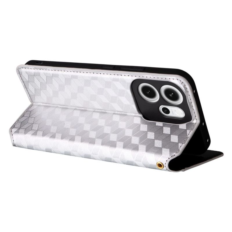 Flip Cover Oppo Reno 14f 5g Diamantmønster