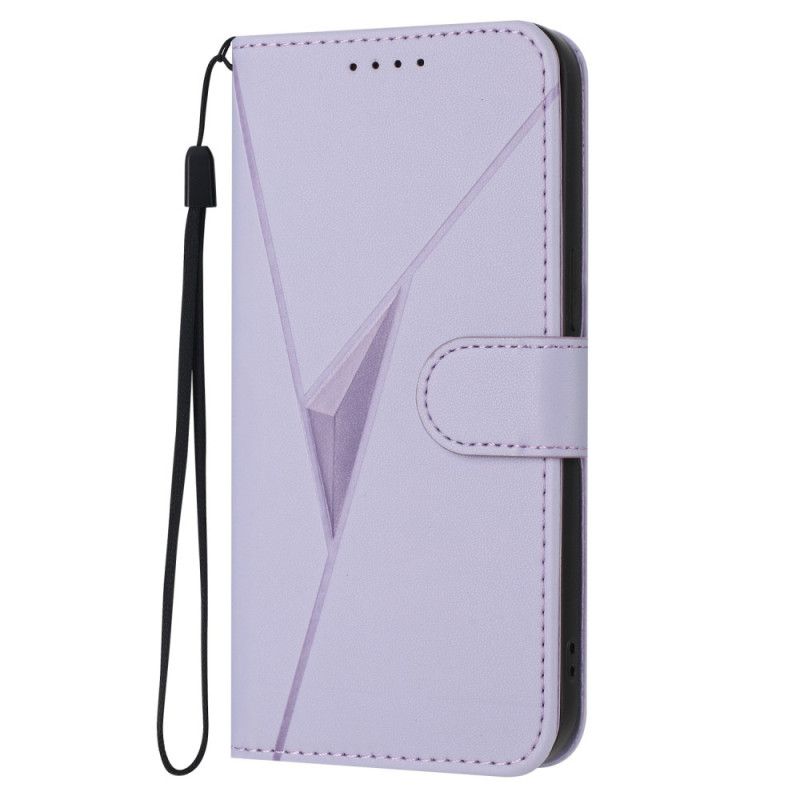 Flip Cover Oppo Reno 14f 5g Trekantmønster