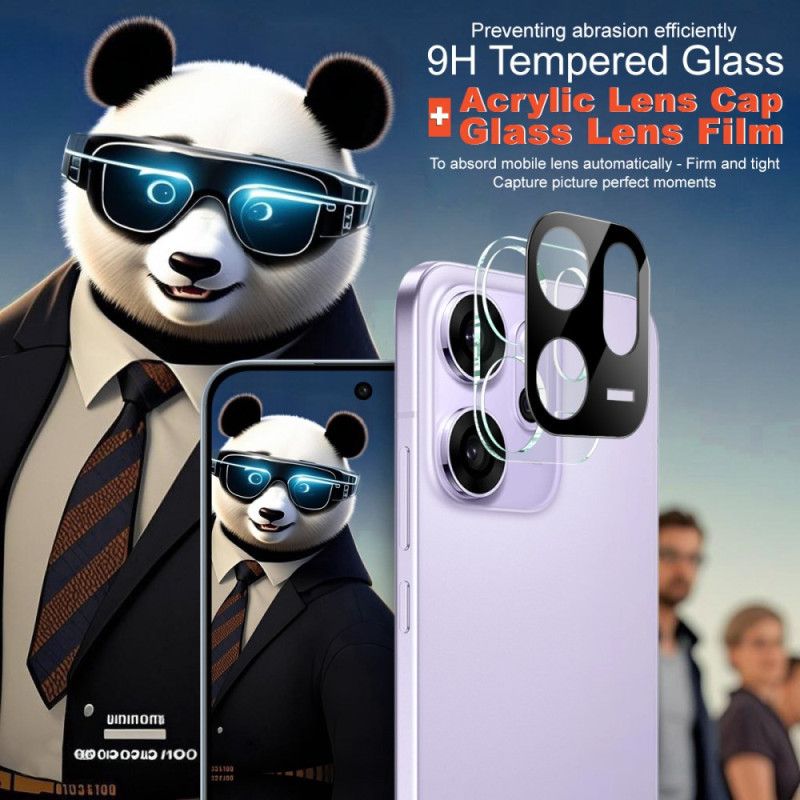 Hærdet Glaslinsebeskytter Til Oppo Reno 14 F 5g (sort Version) Imak