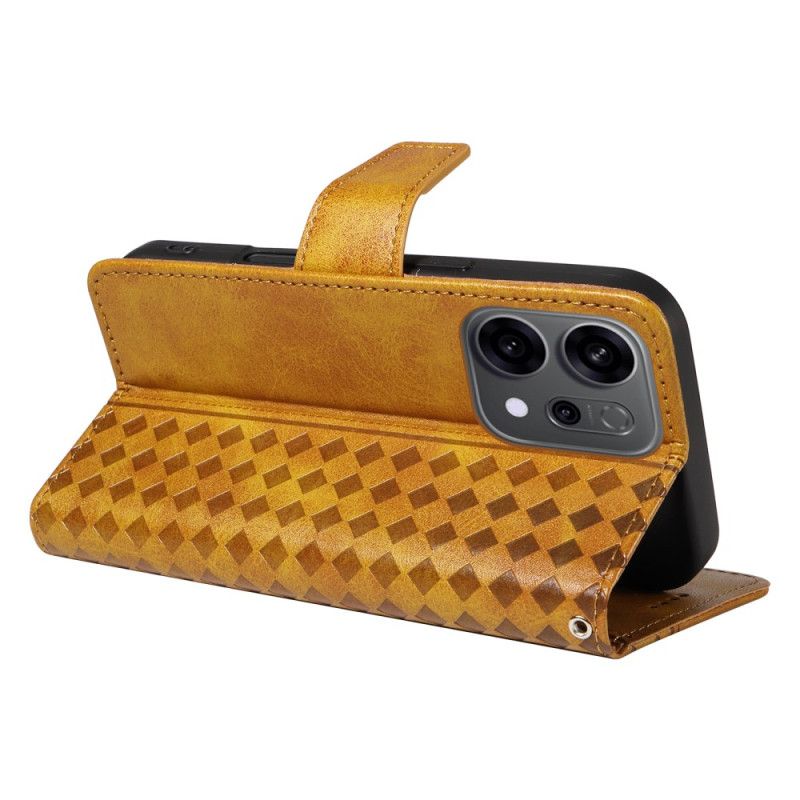 Læder Cover Oppo Reno 14f 5g Diamantkant