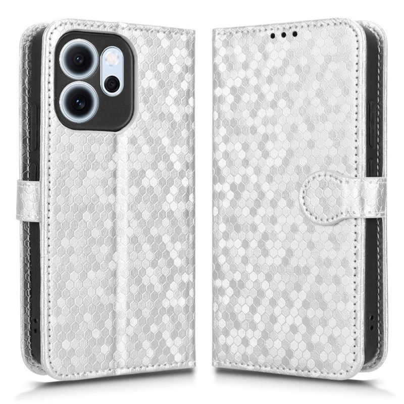 Læder Cover Oppo Reno 14f 5g Telefon Etui Blank