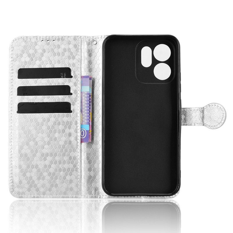 Læder Cover Oppo Reno 14f 5g Telefon Etui Blank