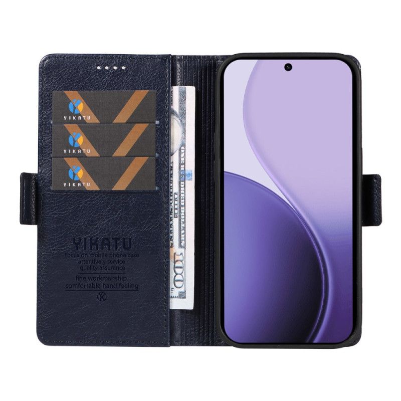 Læder Cover Oppo Reno 14f 5g Telefon Etui Vintage Yikatu