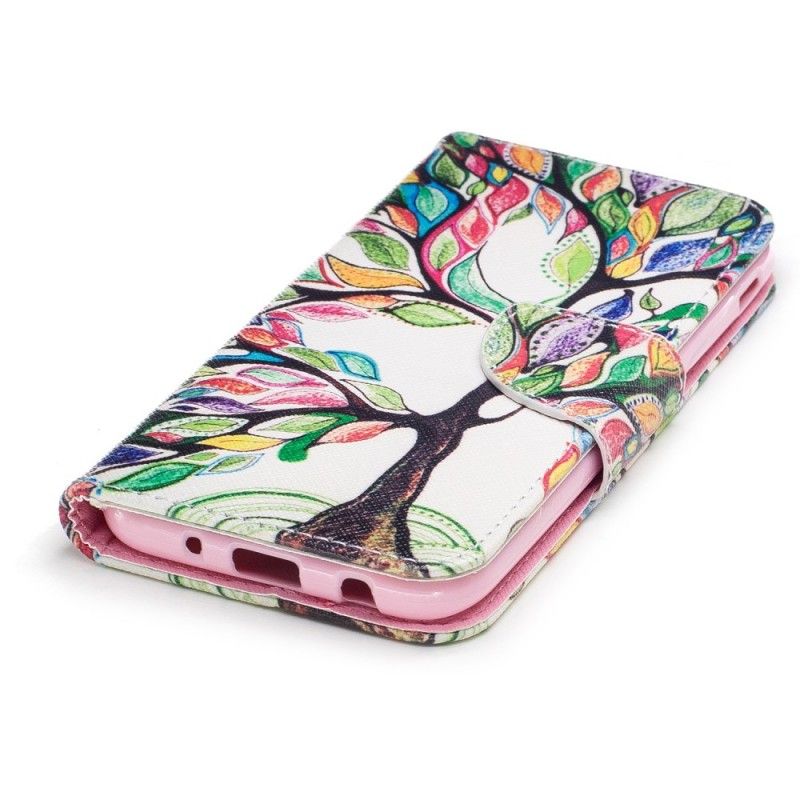 Flip Cover Samsung Galaxy J3 2017 Mobilcover Farvet Træ