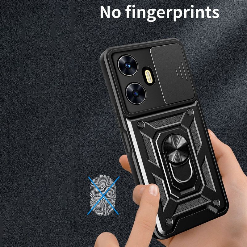 Cover Realme C55 Ringholder Og Glidende Linsebeskytter