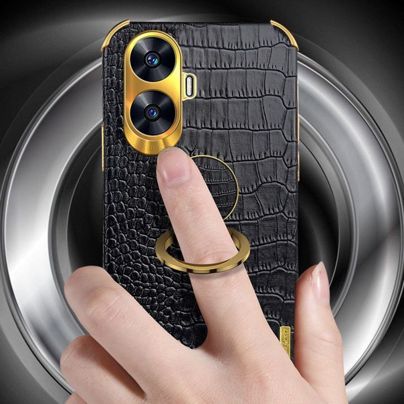 Cover Realme C55 Telefon Etui Krokodilletekstur Med Ringholder