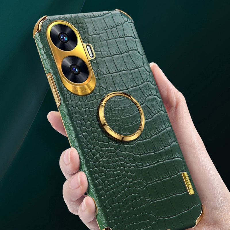 Cover Realme C55 Telefon Etui Krokodilletekstur Med Ringholder