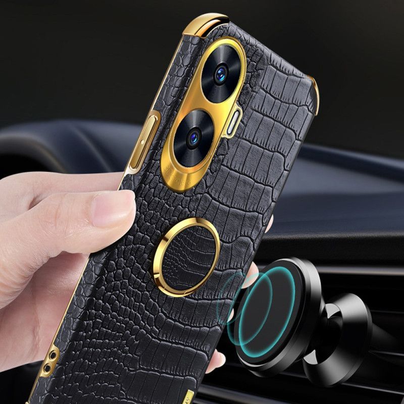 Cover Realme C55 Telefon Etui Krokodilletekstur Med Ringholder