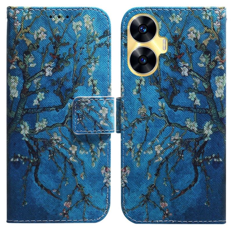 Flip Cover Realme C55 Abrikosblomster