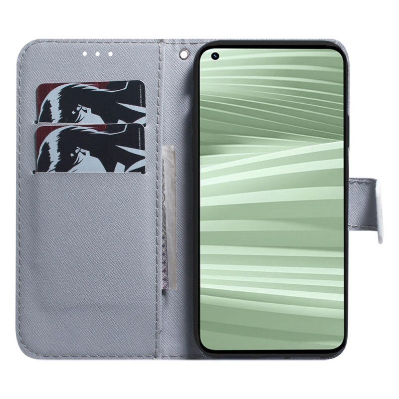 Flip Cover Realme C55 Abrikosblomster