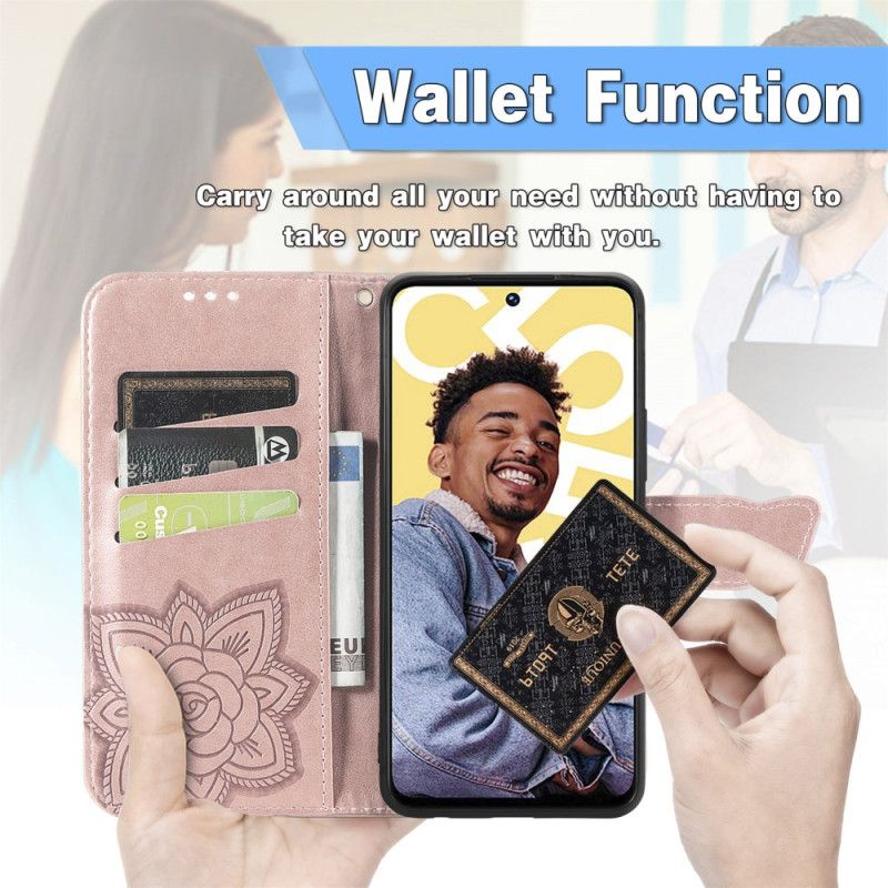 Flip Cover Realme C55 Barok Sommerfuglerem