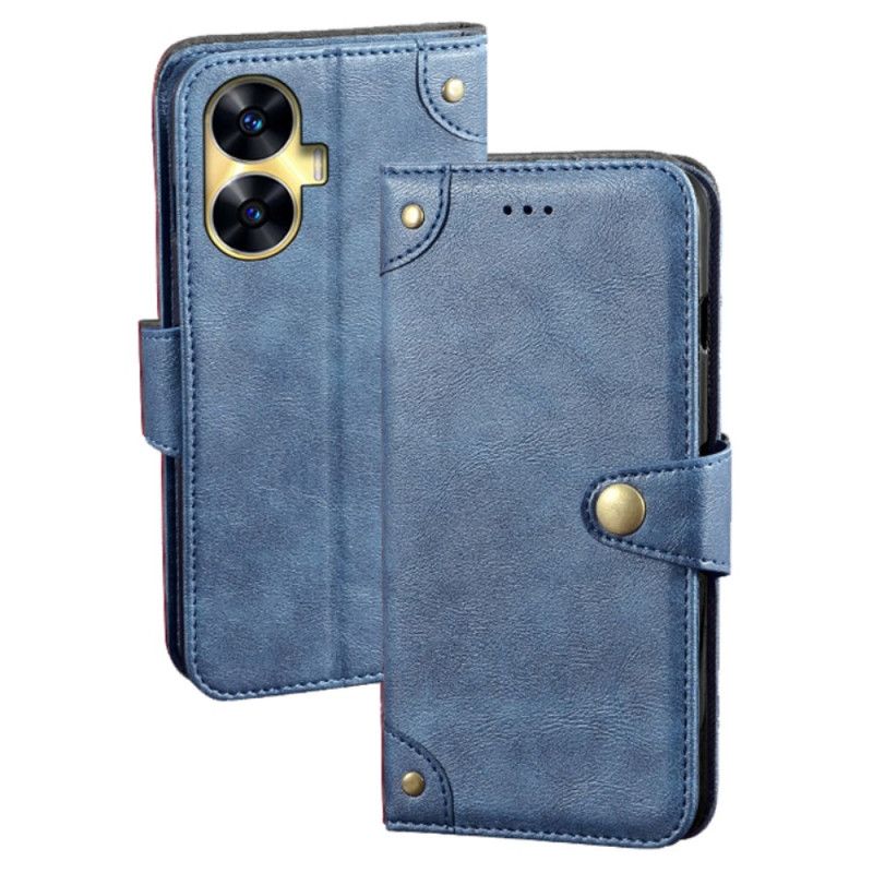 Flip Cover Realme C55 Idewei Guldknapper