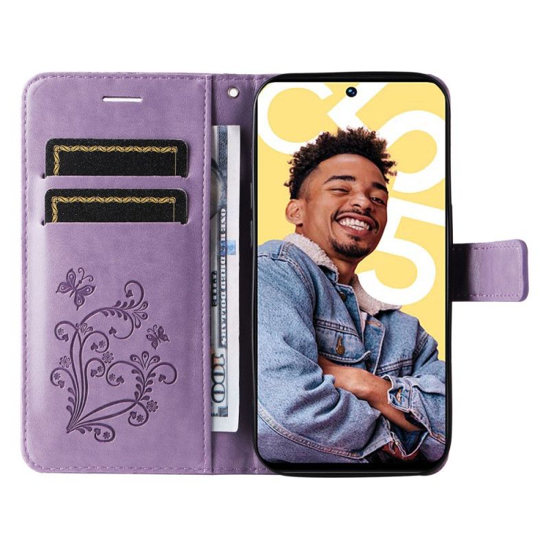 Flip Cover Til Realme C55 Kæmpe Sommerfuglerem