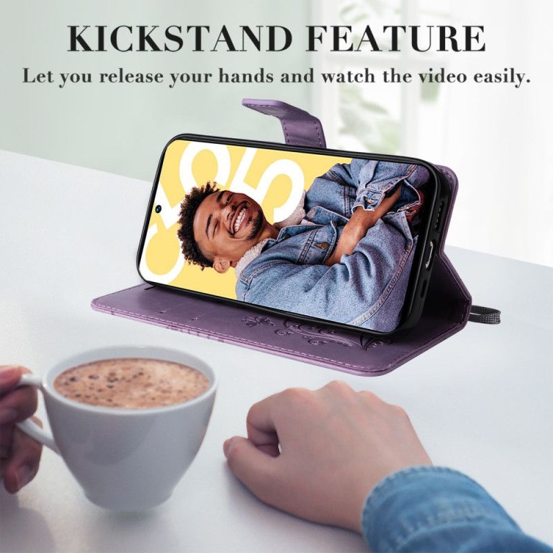 Flip Cover Til Realme C55 Kæmpe Sommerfuglerem