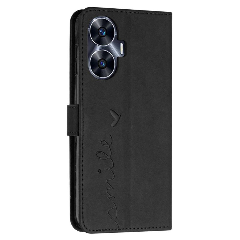 Flip Cover Til Realme C55 Smil Med Skulderrem