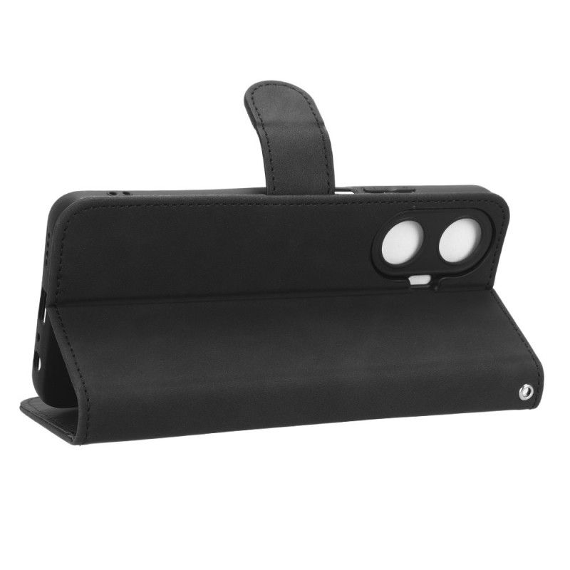 Læder Cover Realme C55 Ruskindsmodel Med Rem