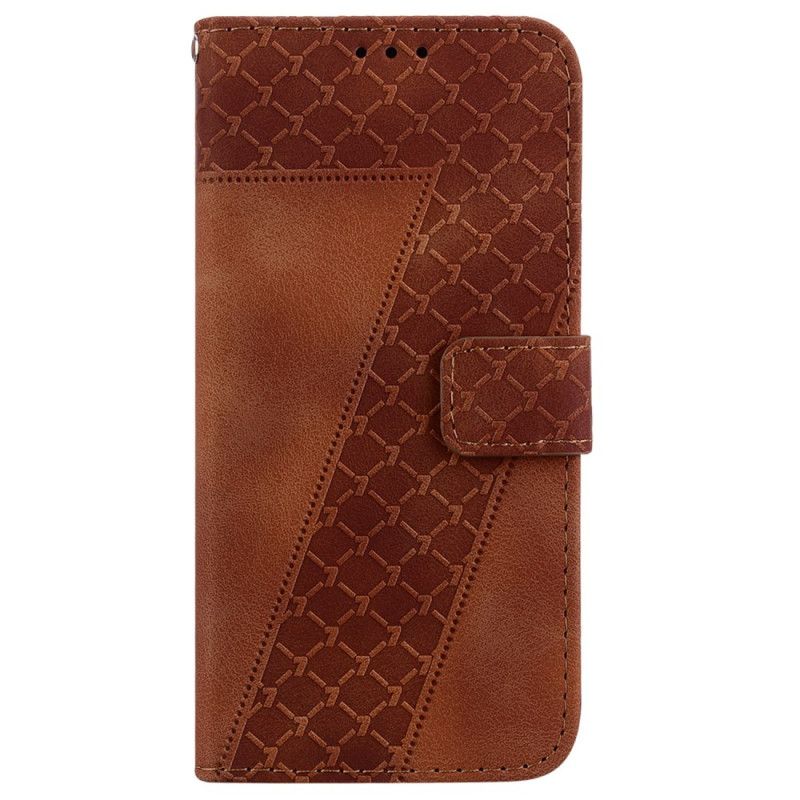 Læder Cover Realme C55 Telefon Etui Design 7 Med Rem