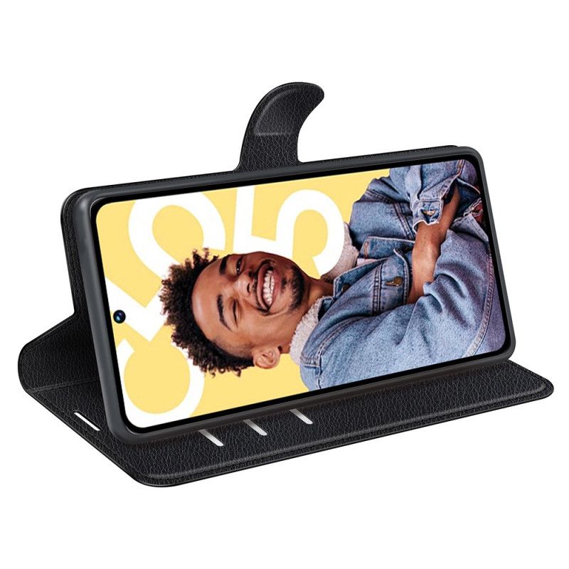 Læder Cover Realme C55 Telefon Etui Klassisk Litchi-kunstlæder