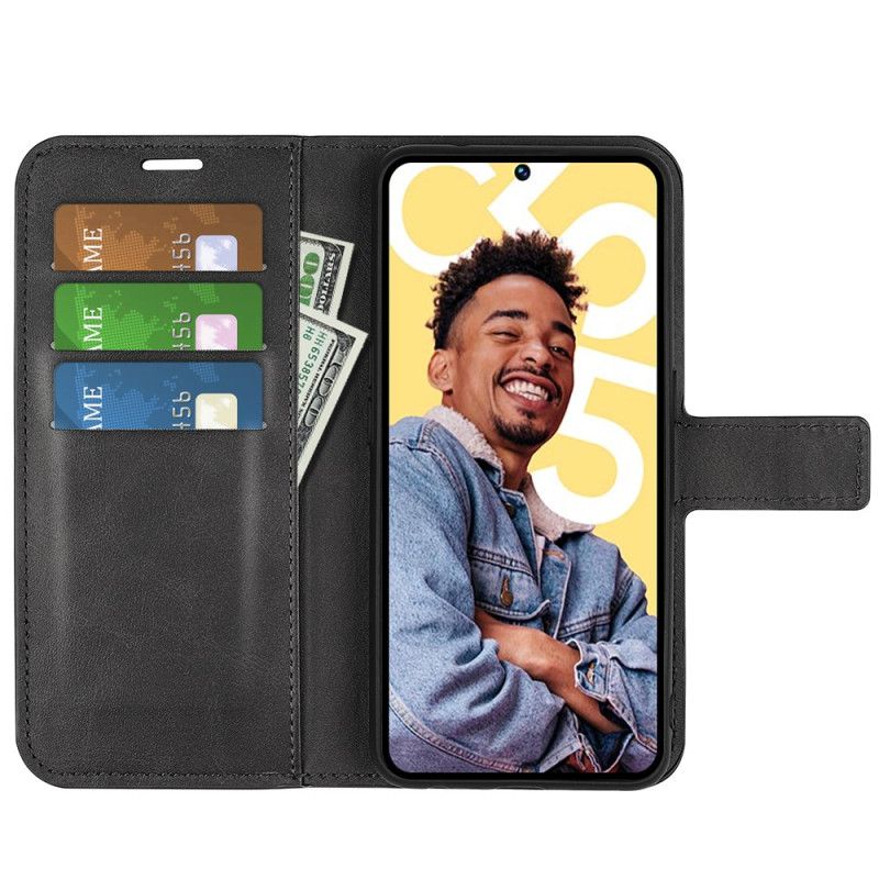 Læder Cover Realme C55 Telefon Etui Læderstil