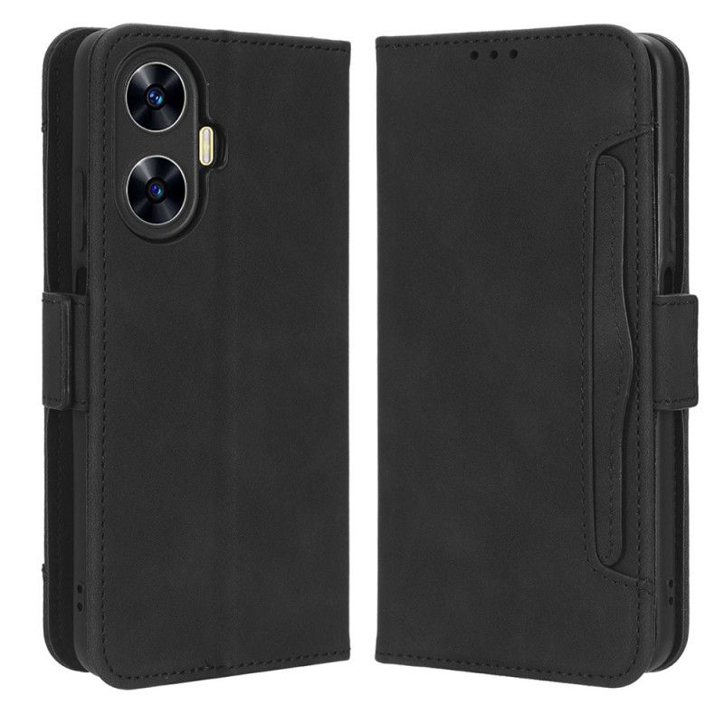 Læder Cover Realme C55 Telefon Etui Multikort