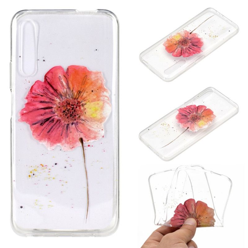 Cover Honor 9X Pro Akvarelvalmue