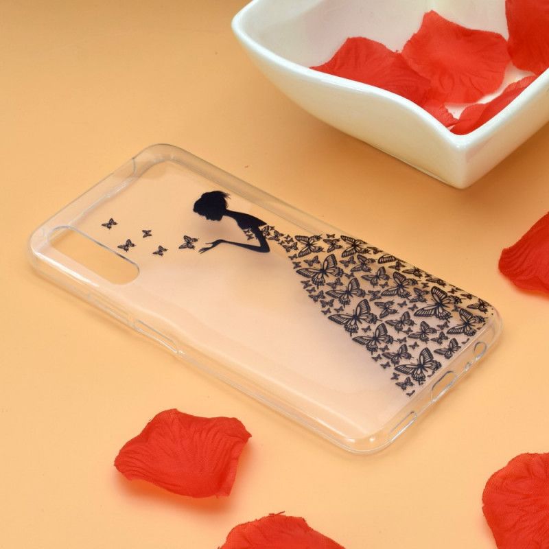 Cover Honor 9X Pro Mobilcover Sommerfugl Kjole