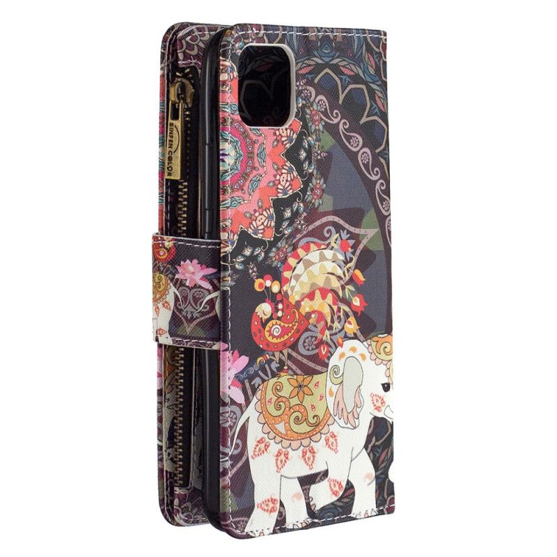 Flip Cover Læder Realme C11 Elefant Lynlåslomme