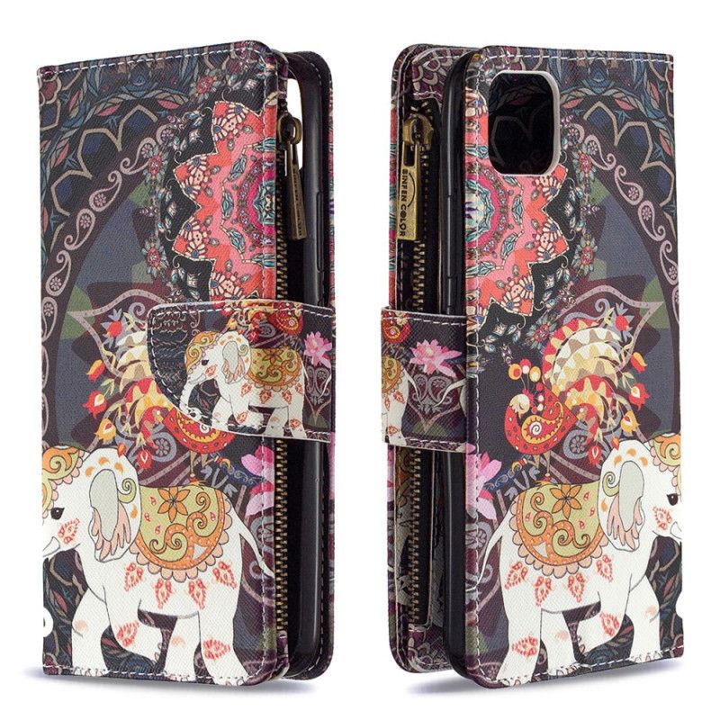 Flip Cover Læder Realme C11 Elefant Lynlåslomme