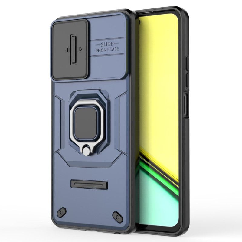 Cover Realme C67 Ringholder Og Glidende Linsedæksel