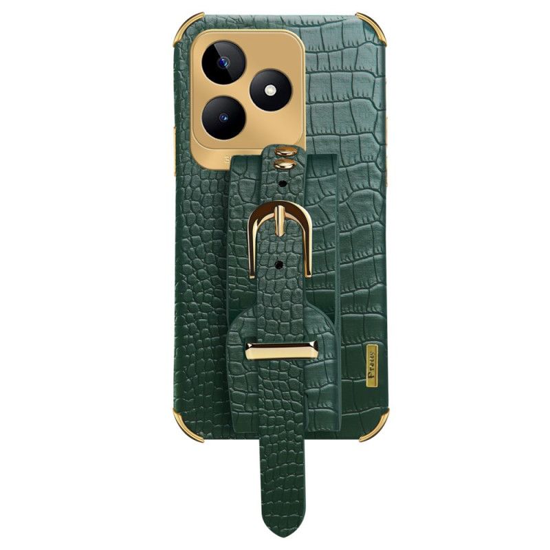 Cover Realme C53 Armbåndsstøtte Med Krokodilletekstur