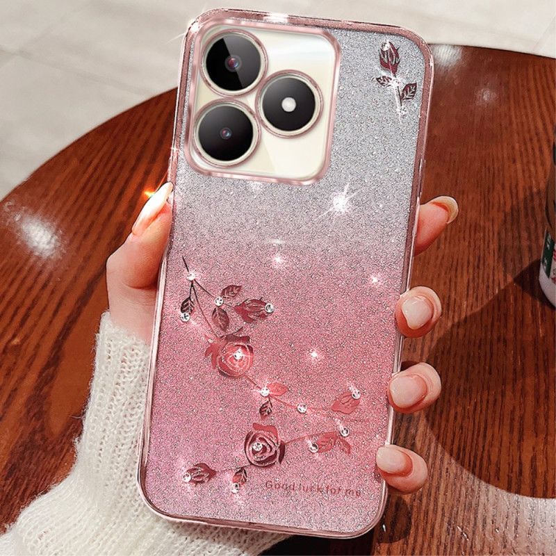 Cover Realme C53 Kadem Glitter- Og Rhinstenholder
