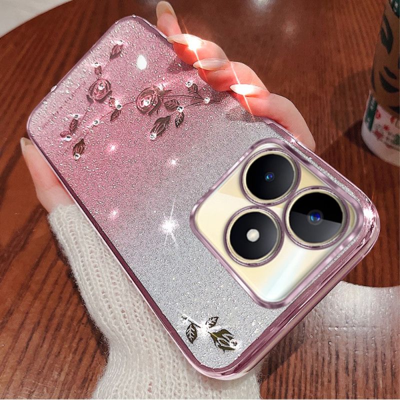 Cover Realme C53 Kadem Glitter- Og Rhinstenholder