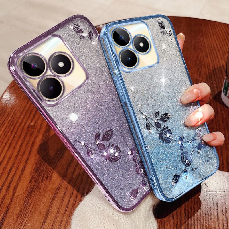 Cover Realme C53 Kadem Glitter- Og Rhinstenholder