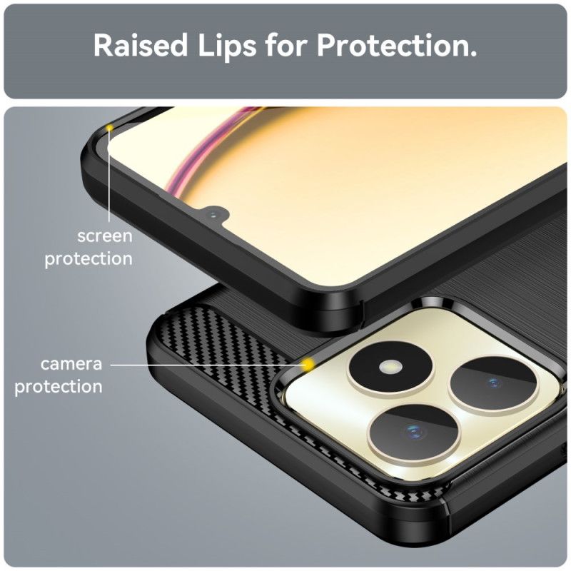 Cover Til Realme C53 Børstet Kulfiber