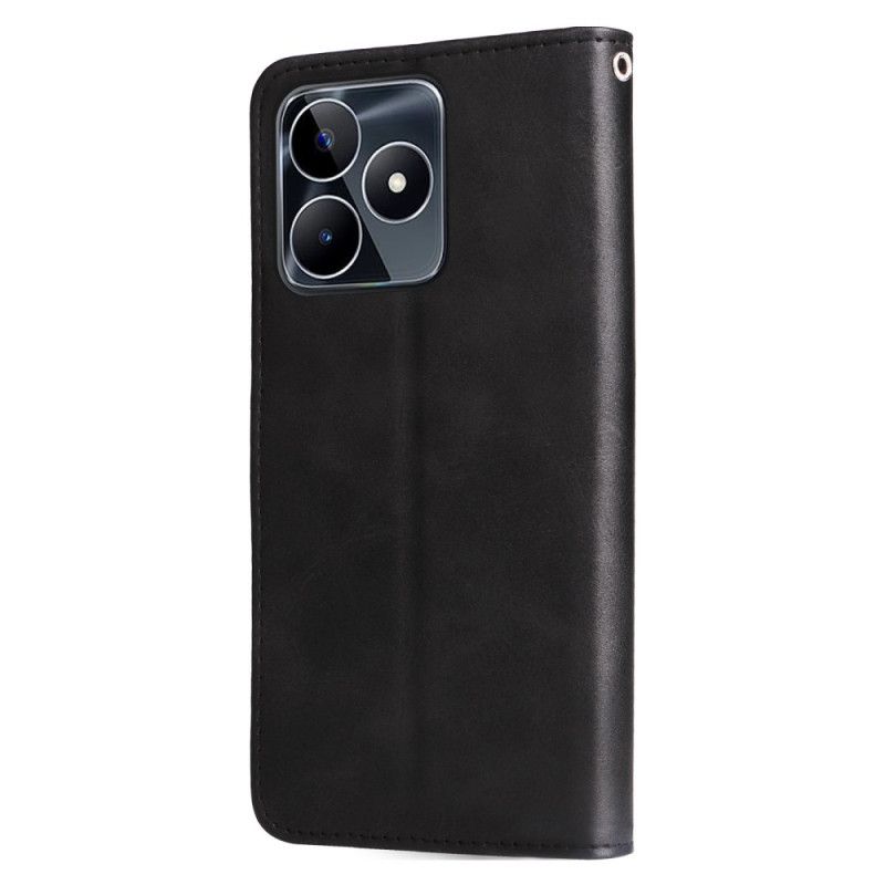 Flip Cover Realme C53 Møntpung Foran